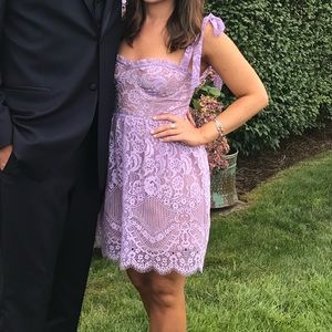 RARE! For Love & Lemons Valentina Lilac Mini Dress 🍋
